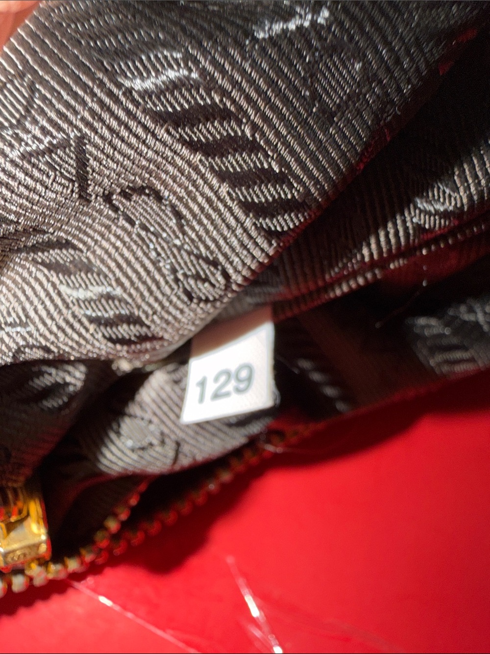 Prada Olive Green Nylon Crossbody with Brown Leather Trim and Beige Strap - Picture 12 of 12